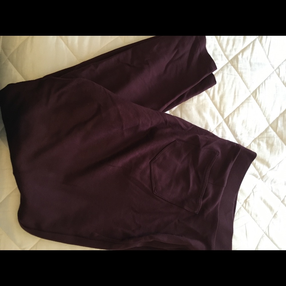 Maroon Straight Leg Dress Pant